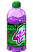 Bottle of 'Z'Dar', a purple bubbly liquid with a green NASA-looking logo